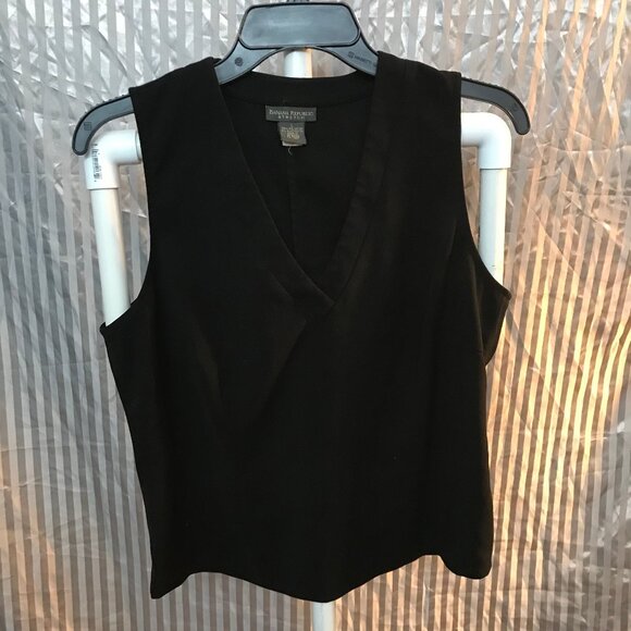 Banana Republic Women's Stretch Sleeveless V Neck Blouse - Picture 1 of 3